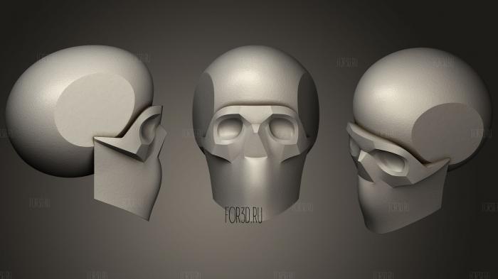 Skull X stl model for CNC